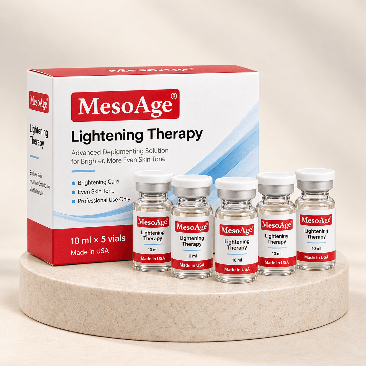 MesoAge Lightening Therapy professional five-vial treatment set